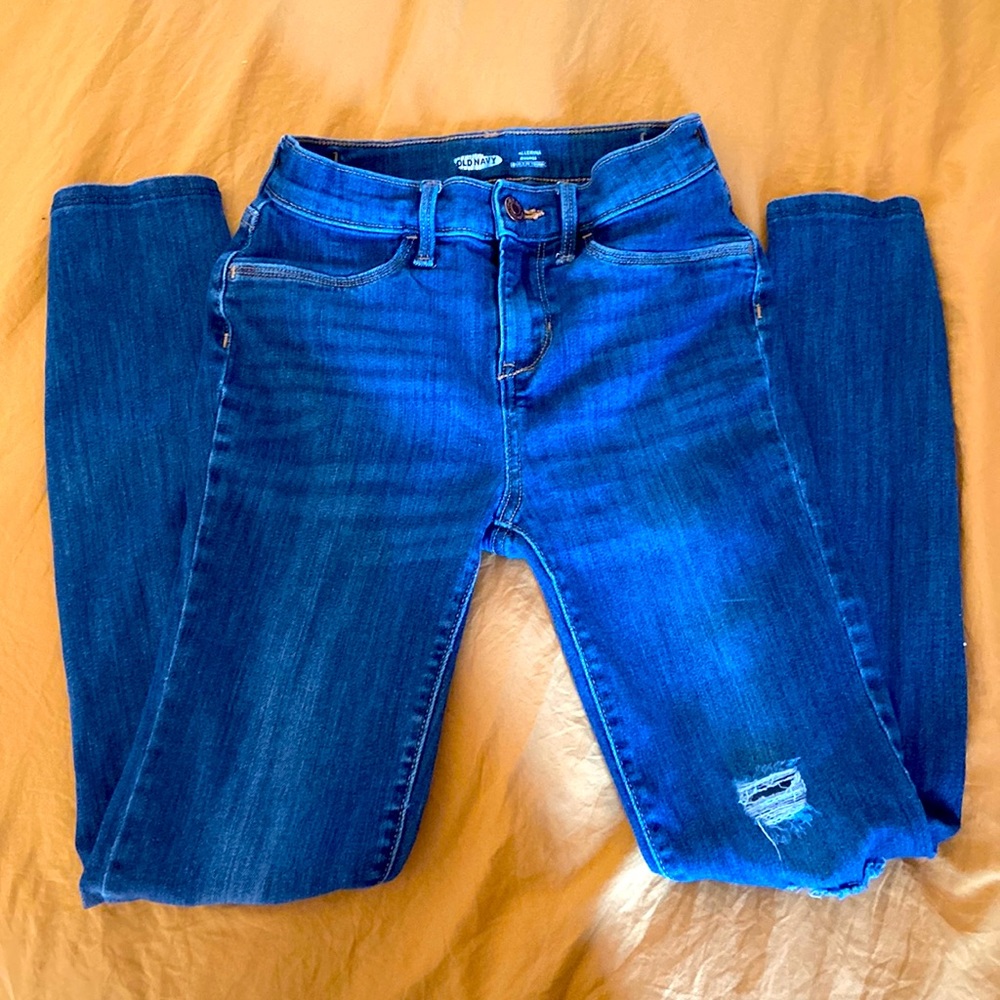 Girls distressed ballerina jeggings